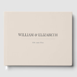 Libro de invitados de boda minimalista | Latte sua