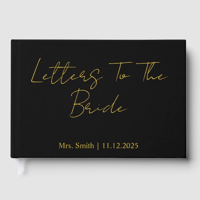 Libro de invitados de boda personalizado, álbum de (Anverso)