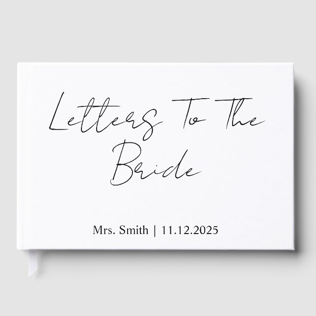 Libro de invitados de boda personalizado, álbum de (Anverso)
