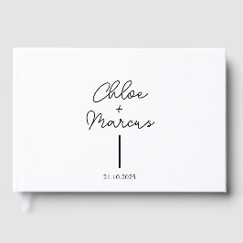 Libro de invitados de boda personalizado, color ar