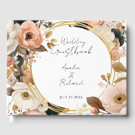 Libro de invitados de boda personalizado con diseñ