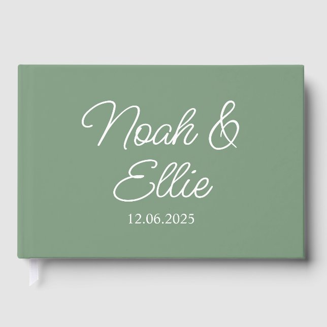 Libro de invitados de boda personalizado, recepció (Anverso)