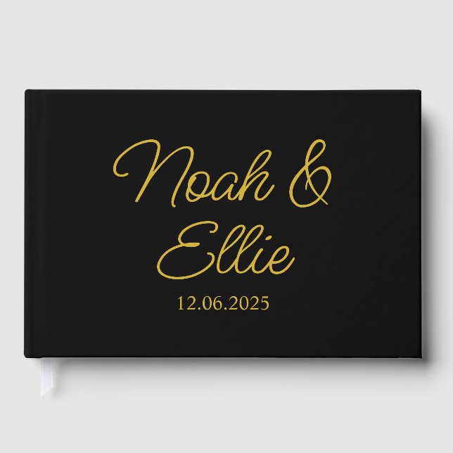 Libro de invitados de boda personalizado, recepció (Anverso)