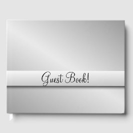 Libro de invitados de Boda plateado