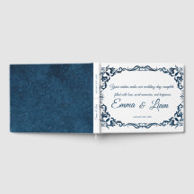 Libro de invitados de boda rústica mexicana