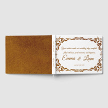 Libro de invitados de boda rústica mexicana