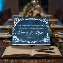 Libro de invitados de boda rústica mexicana