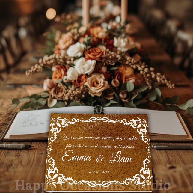 Libro de invitados de boda rústica mexicana (Subido por el creador)