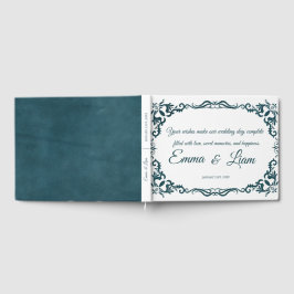 Libro de invitados de boda rústica mexicana