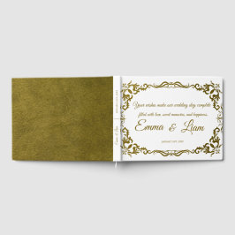 Libro de invitados de boda rústica mexicana