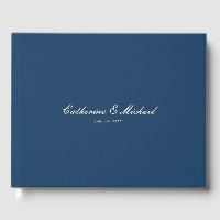 Libro de invitados de boda Simple Script Pretty Na