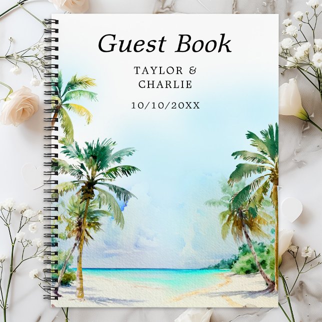 Libro de Invitados de Bodas de Playa Tropical Dest (Subido por el creador)