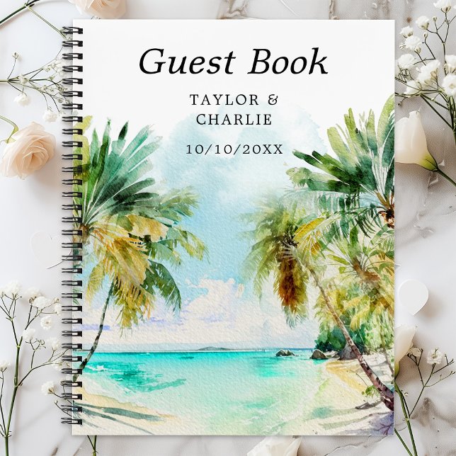 Libro de Invitados de Bodas de Playa Tropical Dest (Subido por el creador)