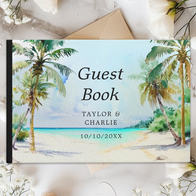 Libro de Invitados de Bodas de Playa Tropical Dest (Subido por el creador)