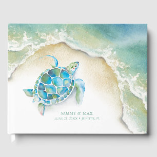 Libro de invitados de Bodas oceánicos tropicales
