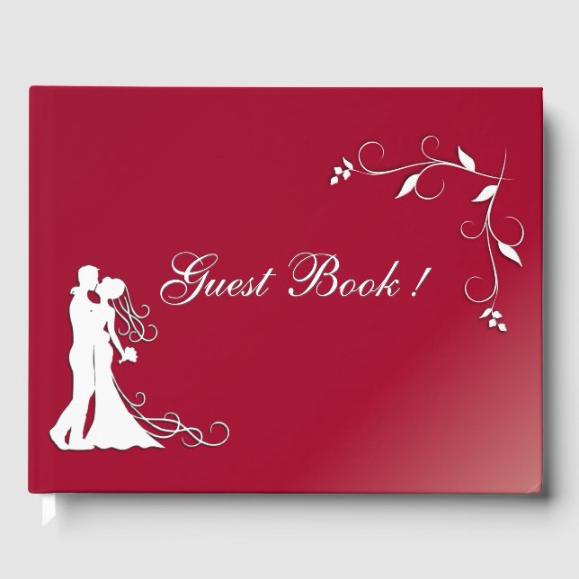 Libro de invitados de bodas personalizadas de Borg (Anverso)