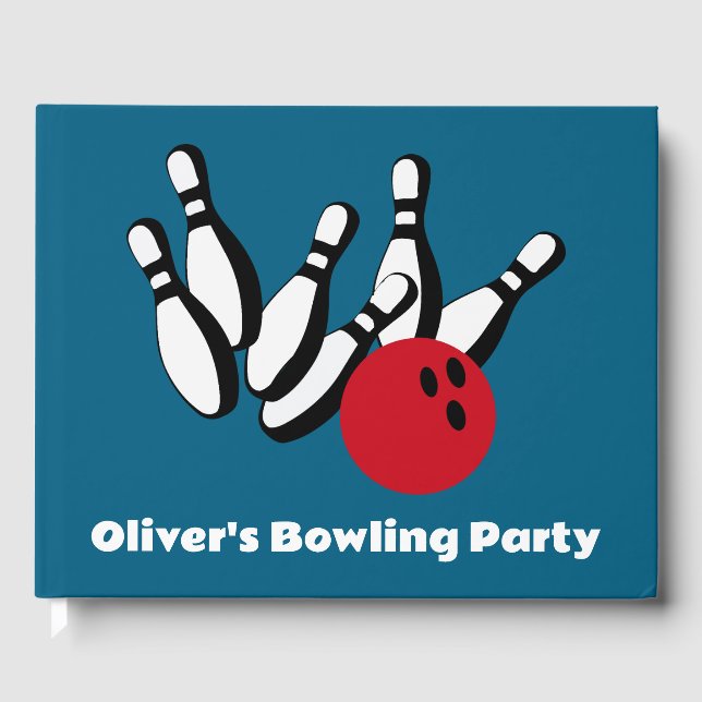 Libro de invitados de Bowling Design (Anverso)