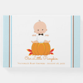 Libro de invitados de Boy Little Pumpkin Baby Show
