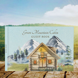 Libro de invitados de cabaña de montaña rústica vi