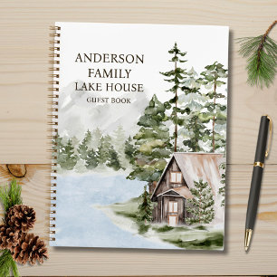 Libro de invitados de cabaña en la casa del lago d