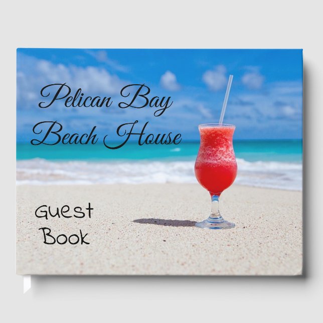 Libro de Invitados de Casa de Playa Ocean Cocktail (Anverso)