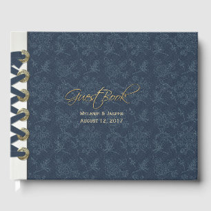 Libro de invitados de casamiento personalizado con