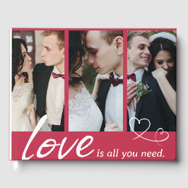 Libro de Invitados de Collage de Pareja 'El Amor e