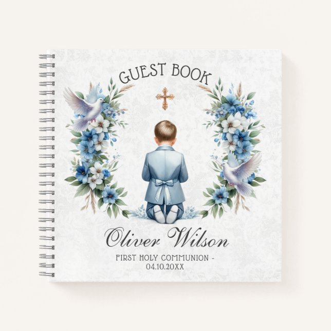 Libro de Invitados de Comunión De Oración De Niño  (Anverso)