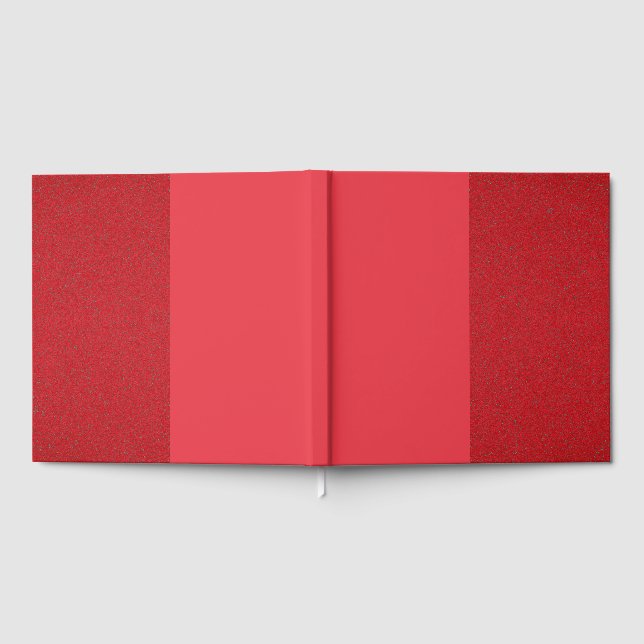 Libro de invitados de contraste rojo - Diseño de f (Lleno)