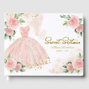Libro de invitados de Cumpleaños Dulces 16 Vestido