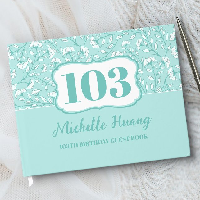 Libro de invitados de cumpleaños número 100 elegan (Subido por el creador)