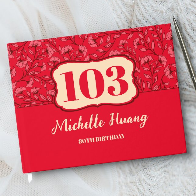 Libro de invitados de cumpleaños número 100 elegan (Subido por el creador)