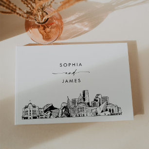 Libro de invitados de Denver Skyline Boda