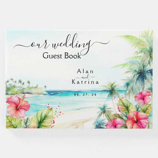 Libro de Invitados de Destino de Playa de Hibisco  (Anverso)