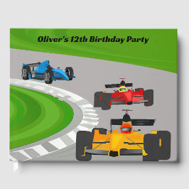 Libro de invitados de diseño de coches de Carreras