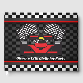 Libro de invitados de diseño de coches de Carreras