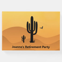 Libro de invitados de diseño de Desert Cactus
