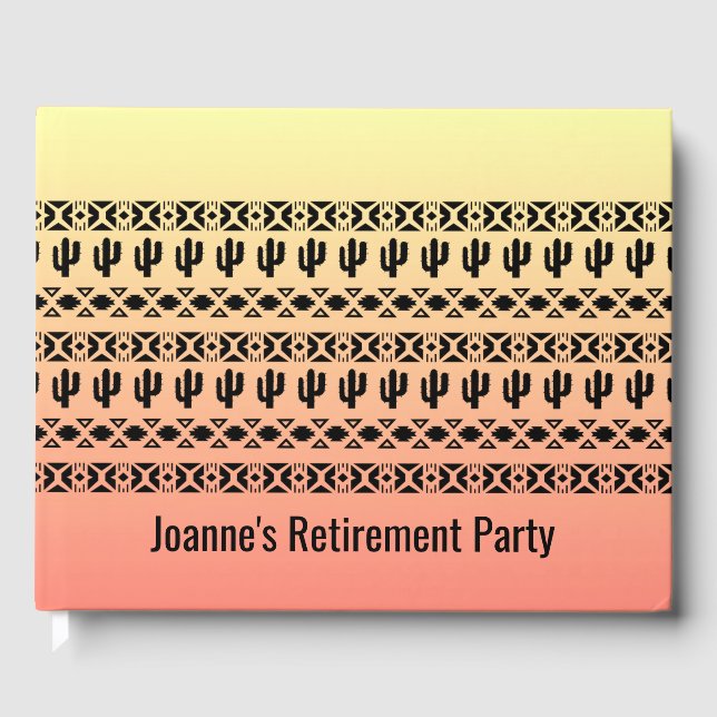 Libro de invitados de diseño de Ombre del Suroeste (Anverso)