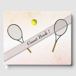 Libro de invitados de diseño de tenis