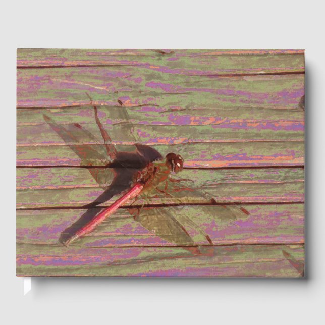 Libro de invitados de Dragonfly Colorful (Anverso)