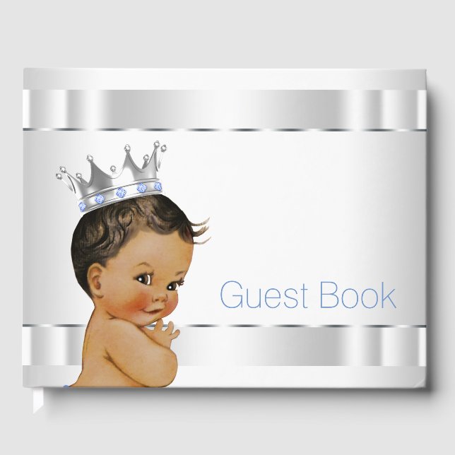 Libro de invitados de Ethnic Prince Baby Shower (Anverso)