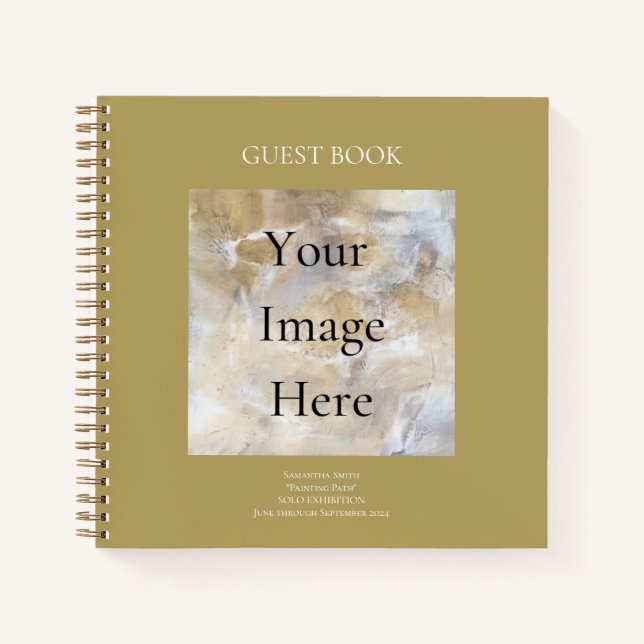 Libro de invitados de exposición de artistas (Anverso)