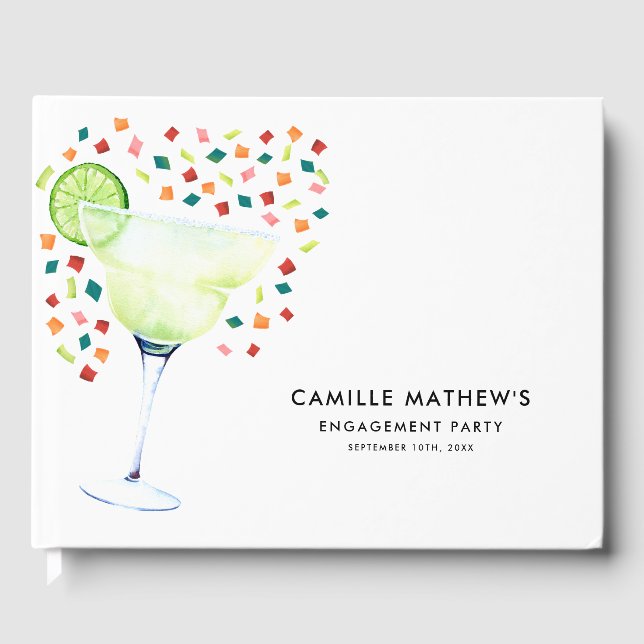 Libro de invitados de Fiesta Engagement (Anverso)