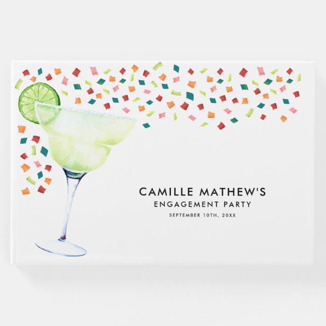 Libro de invitados de Fiesta Engagement (Anverso)