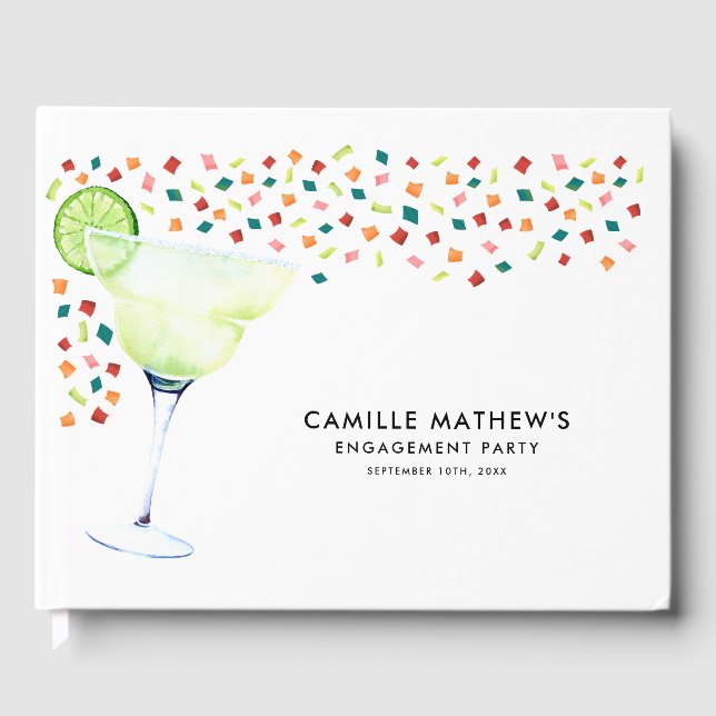 Libro de invitados de Fiesta Engagement (Anverso)