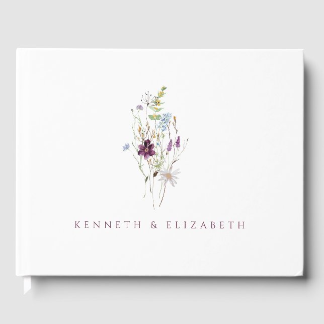 Libro de invitados de flores silvestres (Anverso)