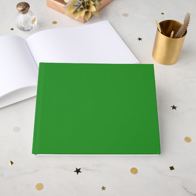 Libro de invitados de Forest Green Personalizado (Anverso Abierto)