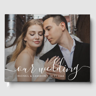 Libro de invitados de fotografías para Bodas negro