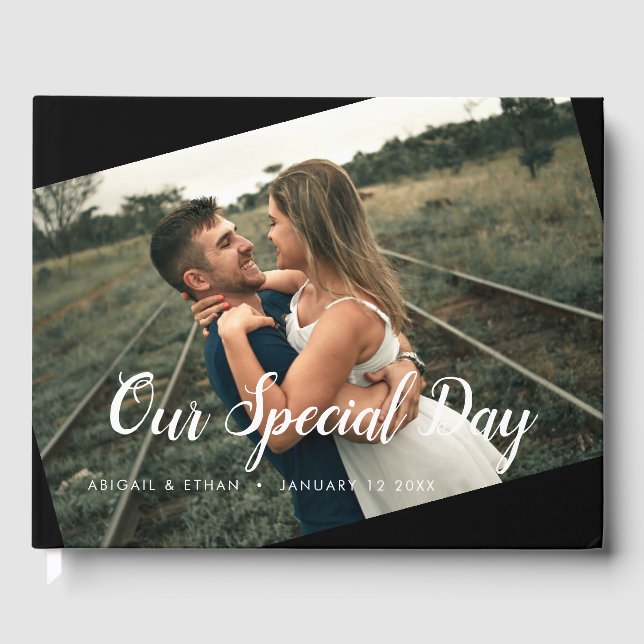 Libro de invitados de fotos del Día de la boda per (Anverso)