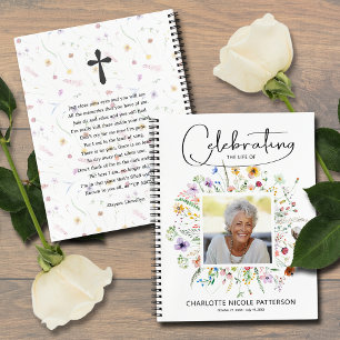 Libro de invitados de funeral de Celebración de la
